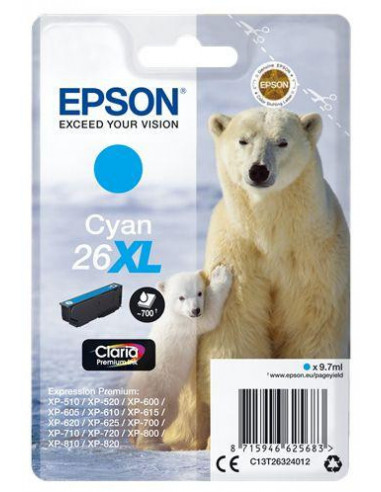Tinteiro EPSON 26 Ciano XL -... Tinteiro EPSON 26 Ciano XL -...