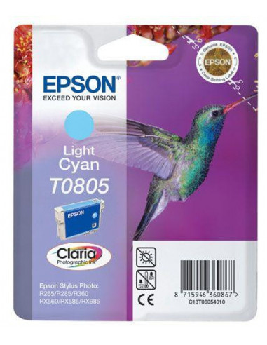 Tinteiro EPSON T0805 Ciano Claro -... Tinteiro EPSON T0805 Ciano Claro -...