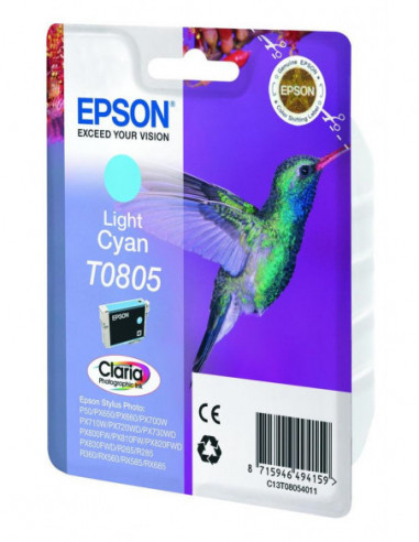 Tinteiro EPSON T0805 Ciano Claro -... Tinteiro EPSON T0805 Ciano Claro -...