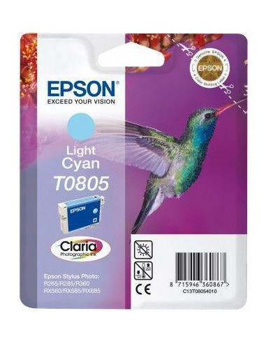 Tinteiro EPSON T0805 Ciano Claro -... Tinteiro EPSON T0805 Ciano Claro -...