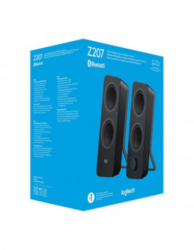Colunas Logitech Z207 - 2.0,... Colunas Logitech Z207 - 2.0,...