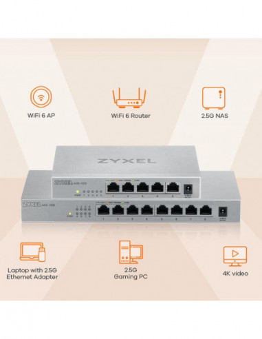 Switch Zyxel MG-105 5 Portas 2.5G...