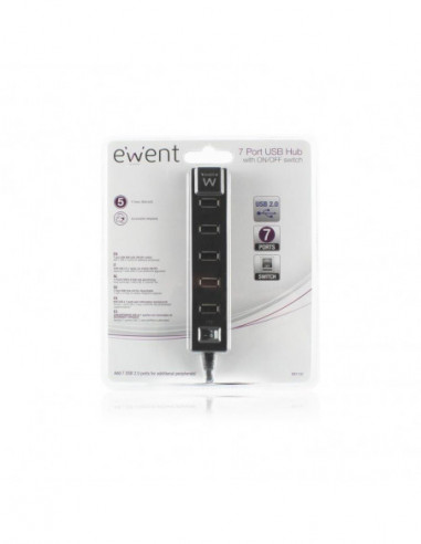 Hub USB Ewent EW1130 7 Portas com... Hub USB Ewent EW1130 7 Portas com...