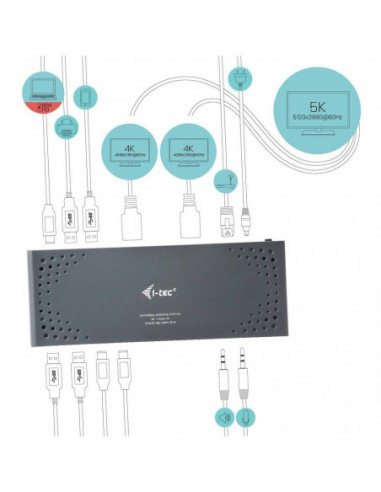 Docking Station i-tec USB 3.0 / USB-C...