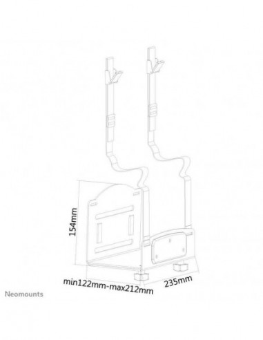 Suporte CPU Parede Newmounts... Suporte CPU Parede Newmounts...