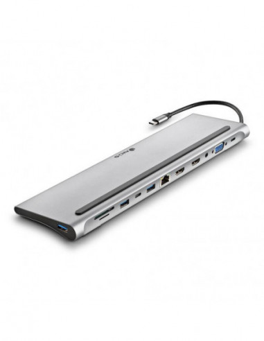 Hub NGS WonderDock12 USB-C: 12 em 1,...