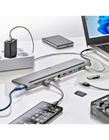 Hub NGS WonderDock12 USB-C: 12 em 1,... Hub NGS WonderDock12 USB-C: 12 em 1,...
