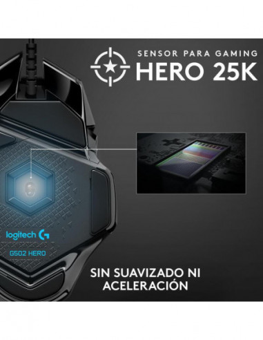 Logitech Raton G502 Hero Rgb 11...