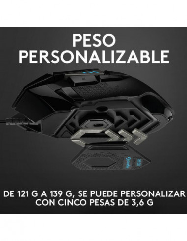 Logitech Raton G502 Hero Rgb 11...