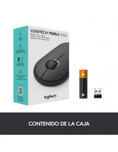 Ratón Inalámbrico Logitech Pebble...