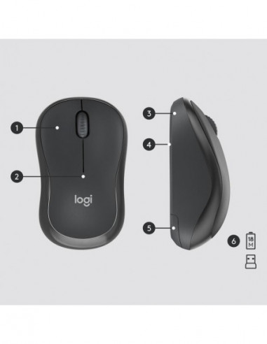 Teclado Ingles + Ratón Logitech Mk295...