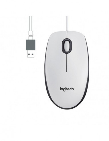 Rato Logitech M100, USB, Óptico, 1000...