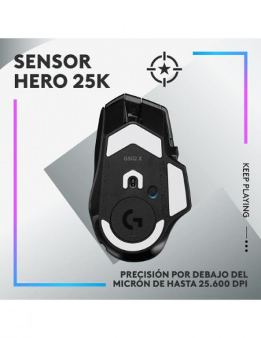 Logitech G G502 X Plus Ratón Mano...