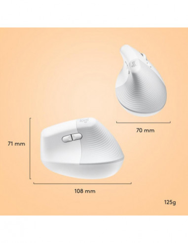 Logitech Lift for Mac - Rato vertical...