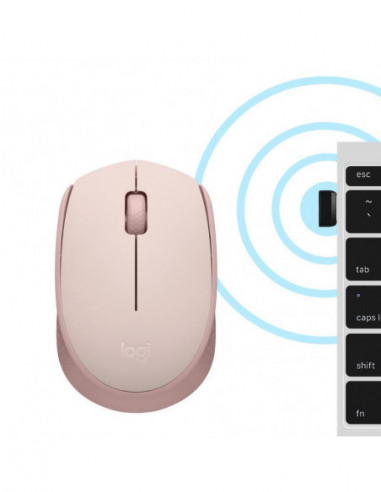 Rato Sem Fio Logitech M171 - Rosa,... Rato Sem Fio Logitech M171 - Rosa,...