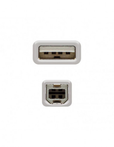 Cabo Nanocable USB 2.0 Impressora,... Cabo Nanocable USB 2.0 Impressora,...