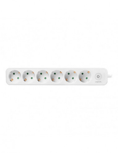 Regleta Logilink LPS247 - 6 Tomadas,...