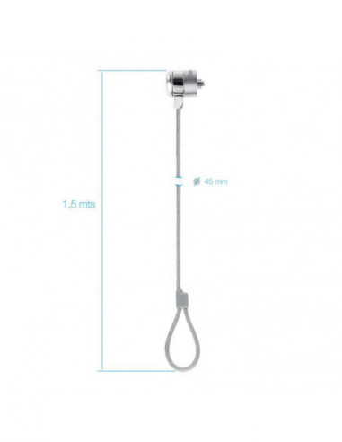 Cabo de Segurança Tooq TQCLKC0025,... Cabo de Segurança Tooq TQCLKC0025,...