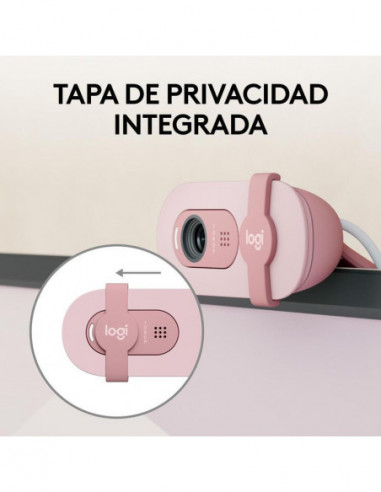 Câmara Web Logitech Brio 100, Rosa -... Câmara Web Logitech Brio 100, Rosa -...