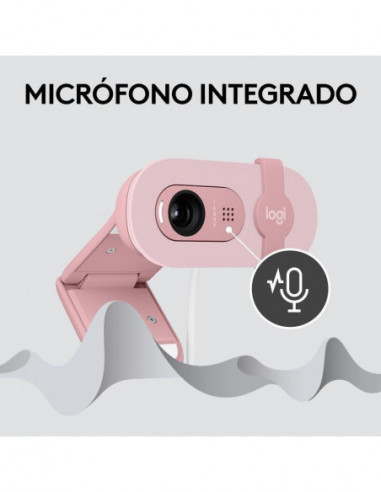 Câmara Web Logitech Brio 100, Rosa -... Câmara Web Logitech Brio 100, Rosa -...