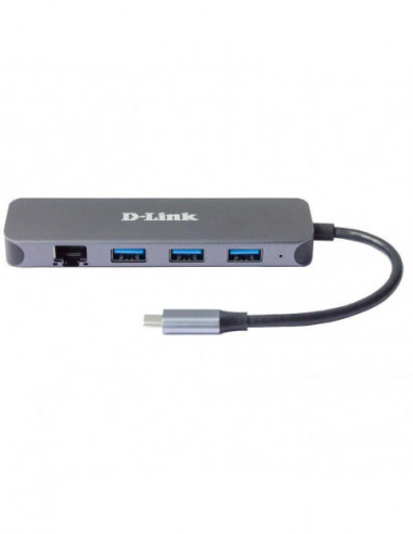 Hub USB-C D-Link DUB-2334: 5 em 1,... Hub USB-C D-Link DUB-2334: 5 em 1,...
