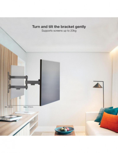 Suporte de Parede Tooq LP1345TN-B,... Suporte de Parede Tooq LP1345TN-B,...