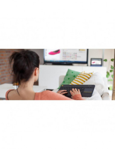 Teclado Alemán Logitech K400 Plus Tv...