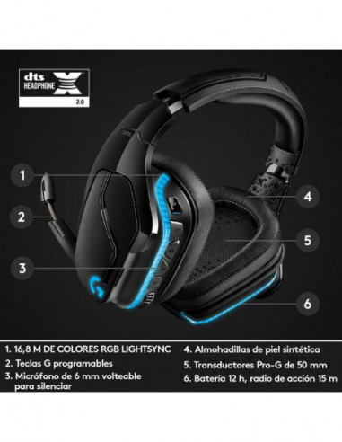 Auscultadores Logitech G935 Wireless... Auscultadores Logitech G935 Wireless...