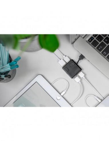 Hub USB DIGITUS DA-70217: 4 Portas... Hub USB DIGITUS DA-70217: 4 Portas...