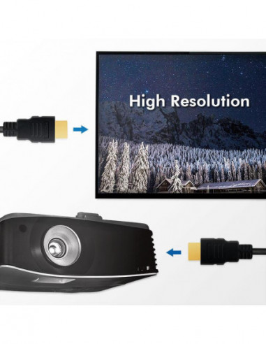 Cabo HDMI Logilink CH0078, 2m, Preto,... Cabo HDMI Logilink CH0078, 2m, Preto,...