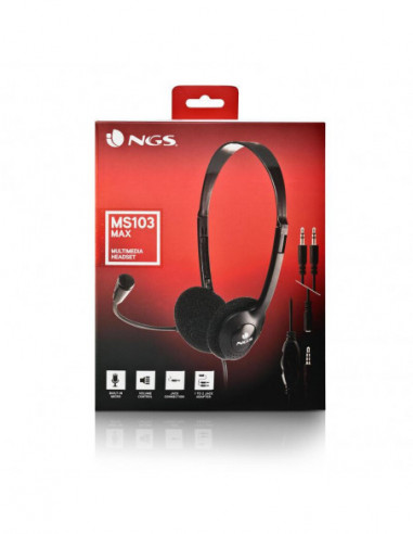 Auscultadores NGS MS103MAX com... Auscultadores NGS MS103MAX com...