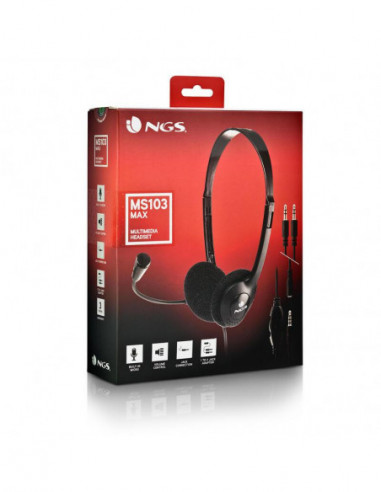 Auscultadores NGS MS103MAX com... Auscultadores NGS MS103MAX com...