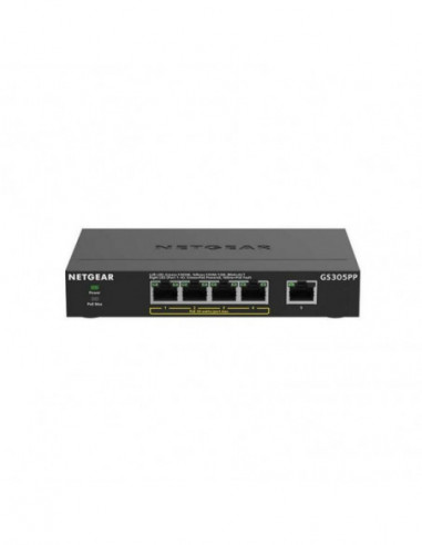 5PT POE/POE+GIGE UNMANAGED SWITCH GS30