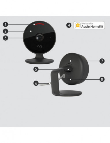 Câmara IP Logitech Circle View, Full...