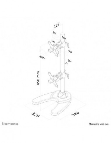 Suporte Monitor NewStar FPMA-D700DDV...