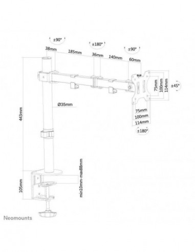 Suporte de Monitor NEOMOUNTS...