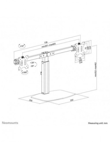 Suporte de Mesa para Monitor Newstar...
