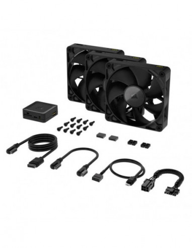 Kit de 3 Ventoinhas Corsair iCUE Link... Kit de 3 Ventoinhas Corsair iCUE Link...