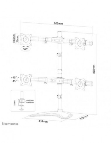 Suporte para Monitor NewStar...