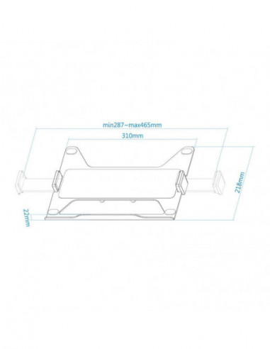 Suporte para Portátil Tooq VESA -...