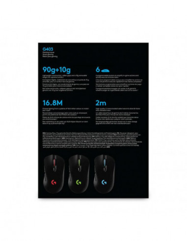 Rato Logitech G403 HERO Gaming: 16000... Rato Logitech G403 HERO Gaming: 16000...