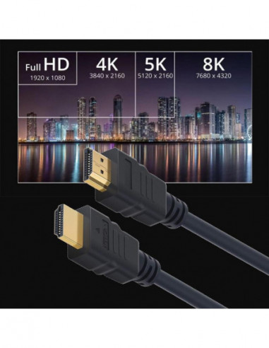 Cabo HDMI Ewent Alta Velocidade 8K... Cabo HDMI Ewent Alta Velocidade 8K...