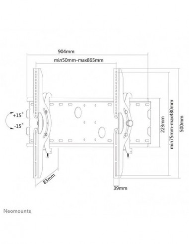 Suporte de Parede NewStar para TV,...