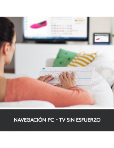 Teclado Logitech K400 Plus... Teclado Logitech K400 Plus...