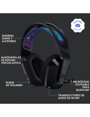 Auscultadores Logitech G535 Wireless,...