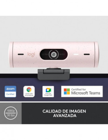Webcam Logitech Brio 500, Rosa Webcam Logitech Brio 500, Rosa