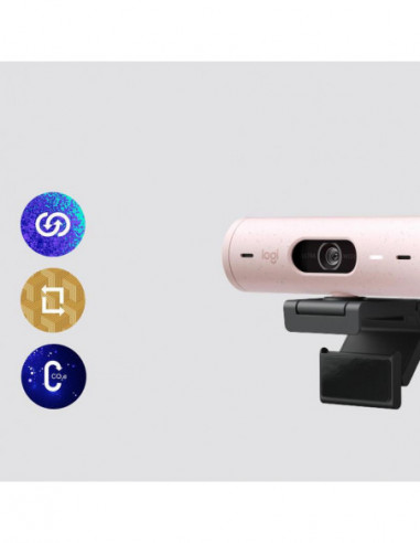 Webcam Logitech Brio 500, Rosa Webcam Logitech Brio 500, Rosa