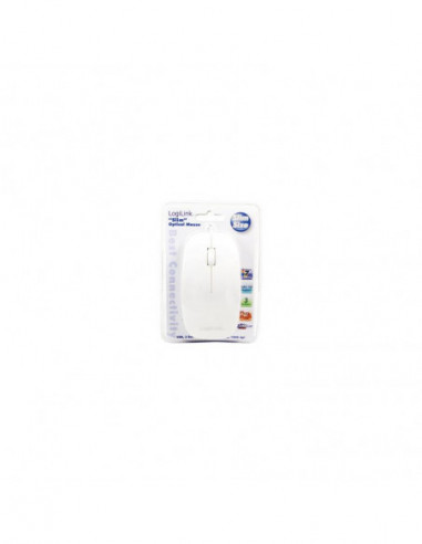 Rato Usb Slim Óptico 1000dpi Branco -...
