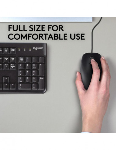 Rato Logitech B110 Silent, Óptico...