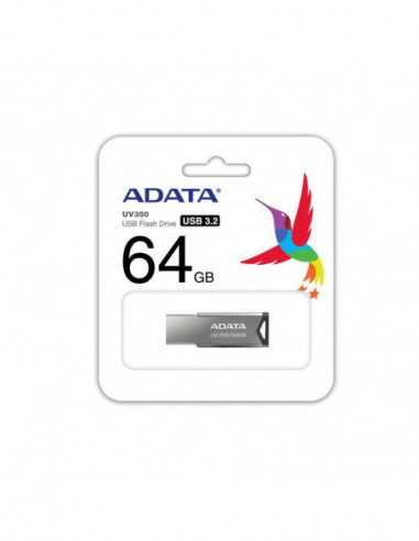 Pen Drive ADATA UV350, 64GB, USB 3.1,...